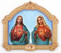 Image Coeurs Sacrés de Jésus et Marie
